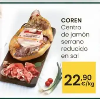 Eroski COREN Centro de jamón serrano reducido en sal oferta