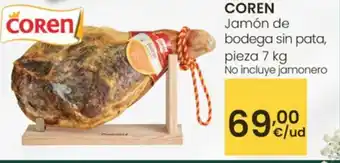 Eroski COREN Jamón de bodega sin pata oferta
