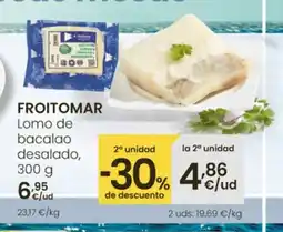 Eroski FROITOMAR Lomo de bacalao desalado oferta