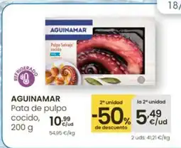 Eroski AGUINAMAR Pata de pulpo cocido oferta