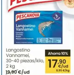 Eroski Langostino Vannamei oferta