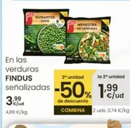 Eroski FINDUS En las verduras oferta