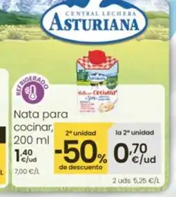Eroski Nata para cocinar oferta