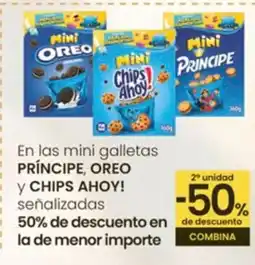Eroski PRÍNCIPE, OREO En las mini galletas oferta
