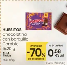 Eroski HUESITOS Chocolatina icon barquillo Combix oferta