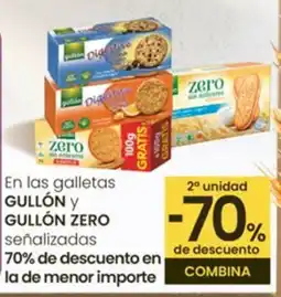 Eroski GULLÓN ZERO En las galletas oferta