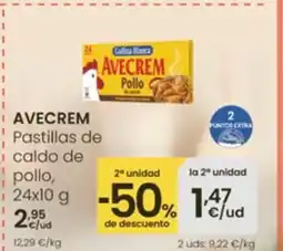Eroski AVECREM Pastillas de caldo de pollo oferta