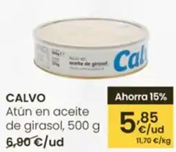 Eroski CALVO Atún en aceite de girasol oferta