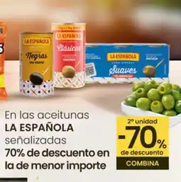 Eroski LA ESPAÑOLA En las aceitunas oferta