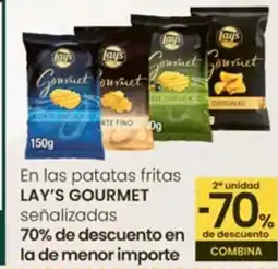 Eroski LAY'S GOURMET En las patatas fritas oferta