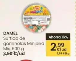 Eroski DAMEL Surtido de gominolas Minipika oferta