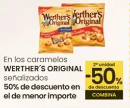 Eroski WERTHER'S ORIGINAL En los caramelos oferta
