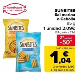 Carrefour SUNBITES Sal marina o Cebolla oferta