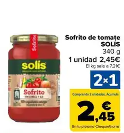 Carrefour SOLÍS Sofrito de tomate oferta