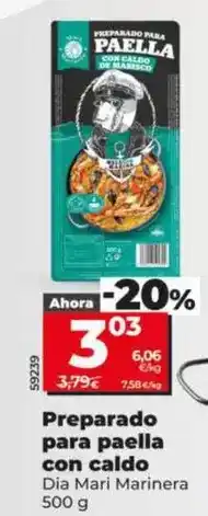 Dia Dia mari marinera - preparado para paella con caldo oferta