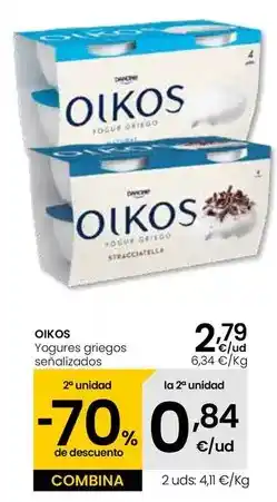Eroski Oikos - yogur griegos oferta