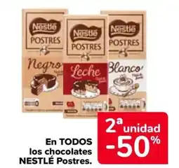 Carrefour NESTLÉ En todos los chocolates postres oferta