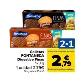 Carrefour FONTANEDA Galletas Digestive Finas oferta