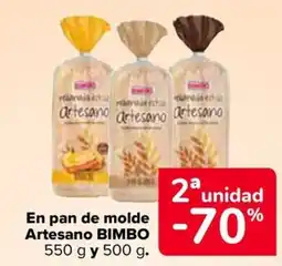 Carrefour BIMBO En pan de molde Artesano oferta