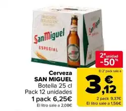 Carrefour SAN MIGUEL Cerveza oferta