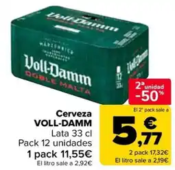 Carrefour VOLL-DAMM Cerveza oferta