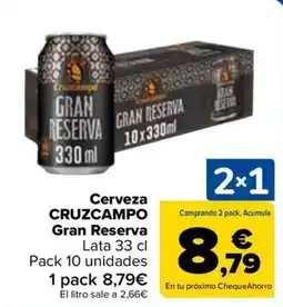 Carrefour CRUZCAMPO Cerveza Gran Reserva oferta