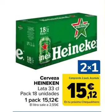 Carrefour HEINEKEN Cerveza oferta