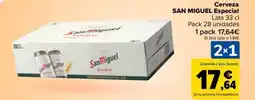 Carrefour SAN MIGUEL Cerveza Especial oferta