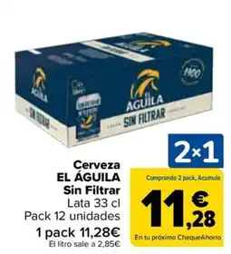 Carrefour EL ÁGUILA Cerveza Sin Filtrar oferta