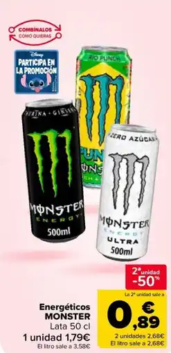 Carrefour MONSTER Energéticos oferta