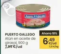 Eroski PUERTO GALLEGO Atún en aceite de girasol oferta