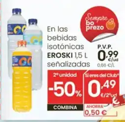 Eroski EROSKI En las bebidas isotónicas oferta