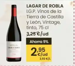 Eroski LAGAR DE ROBLA I.G.P. Vinos de la Tierra de Castilla y León, Vintage oferta