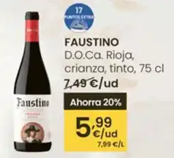 Eroski FAUSTINO D.O.Ca. Rioja, crianza, tinto oferta