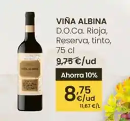 Eroski VIÑA ALBINA D.O.Ca. Rioja, Reserva, tinto oferta