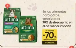 Eroski En los alimentos para gatos señalizados oferta
