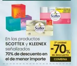 Eroski SCOTTEX Y KLEENEX En los productos oferta