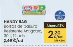 Eroski HANDY BAG Bolsas de basura Resistente Antigoteo oferta