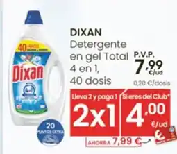 Eroski DIXAN Detergente en gel Total oferta