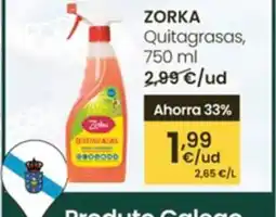Eroski ZORKA Quitagrasas oferta