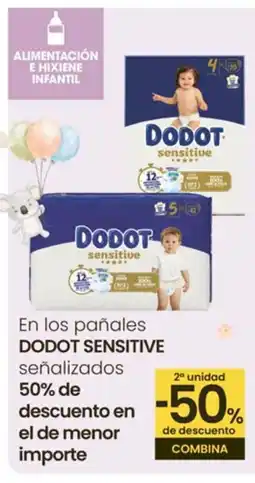 Eroski DODOT SENSITIVE En los pañales oferta