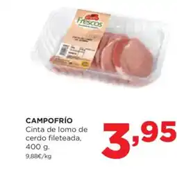 Alimerka CAMPOFRÍO Cinta de lomo de cerdo fileteada oferta