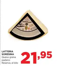 Alimerka LATTERIA SORESINA Queso grana padano Reserva oferta