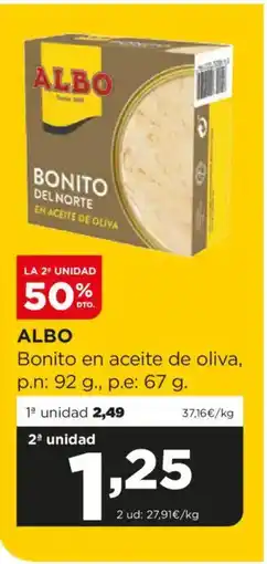 Alimerka ALBO Bonito en aceite de oliva oferta