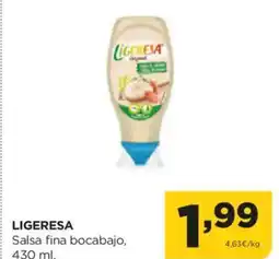 Alimerka LIGERESA Salsa fina bocabajo oferta