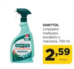 Alimerka SANYTOL Limpiador multiusos eucalipto o manzana oferta