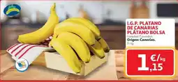 Alcampo I.g.p. platano de canarias plátano bolsa oferta