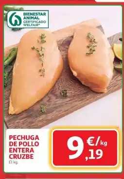 Alcampo Pechuga de pollo entera cruzbe oferta