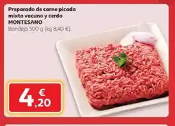 Alcampo MONTESANO Preparado de carne picada mixta vacuno y cerdo oferta