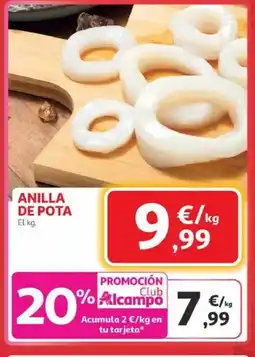 Alcampo Anilla de pota oferta